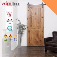 Barn Door Slab Teak Wood Main Door Designs with Sliding Door Hardware