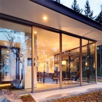 Modern Design Sound Proof Aluminum Double Glass Sliding Door